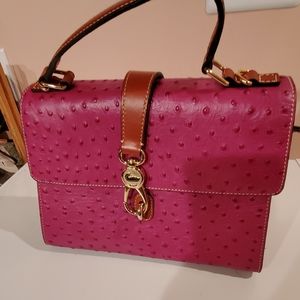 Dooney & Bourke Ostrich Embossed Leather Bag
